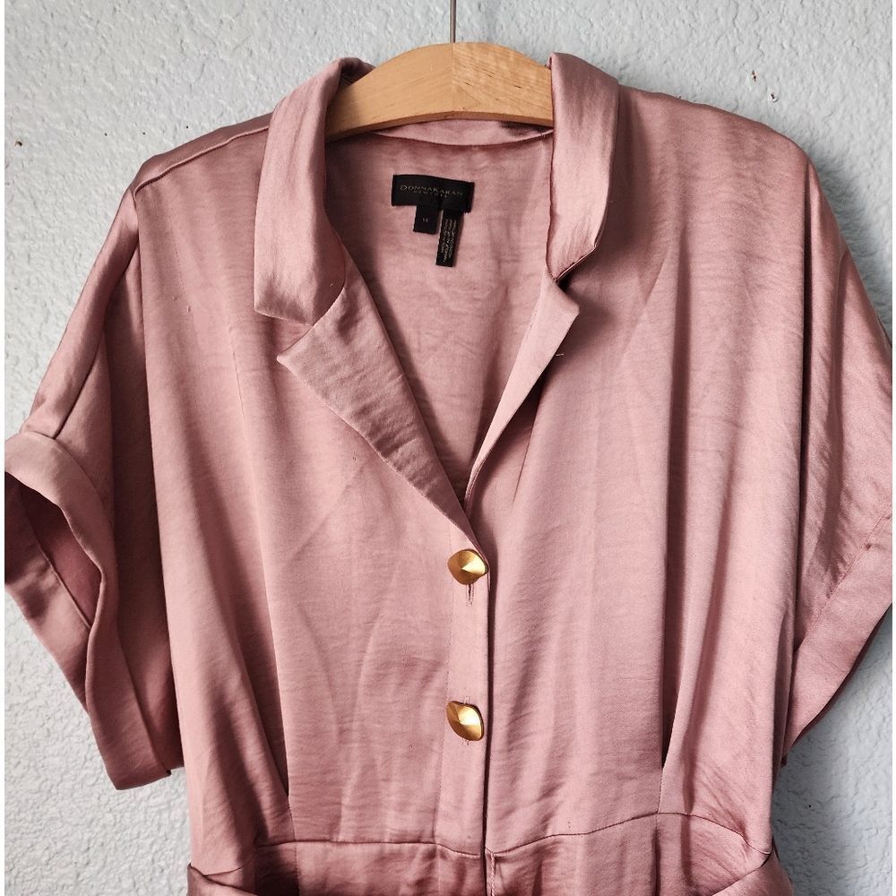 Donna Karan Gold Pink Jumpsuit - Picture 4 of 16